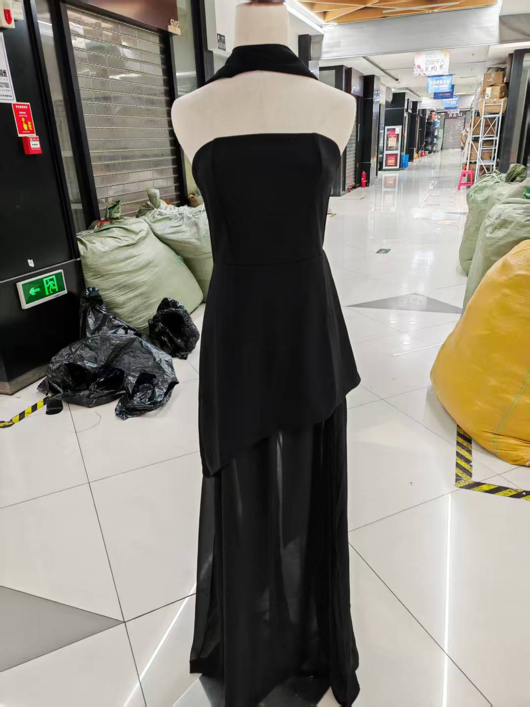 Strapless Sleeveless Long Dress