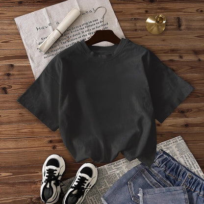 Multi-color Round Neck Short Sleeve
