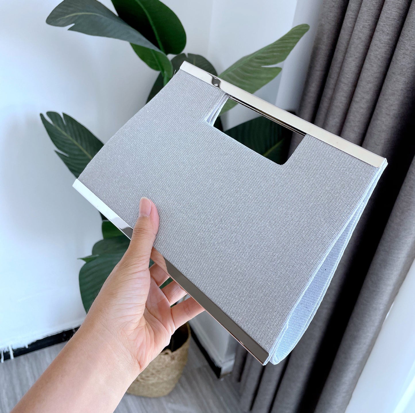 Small Square Evening Clutch Bag