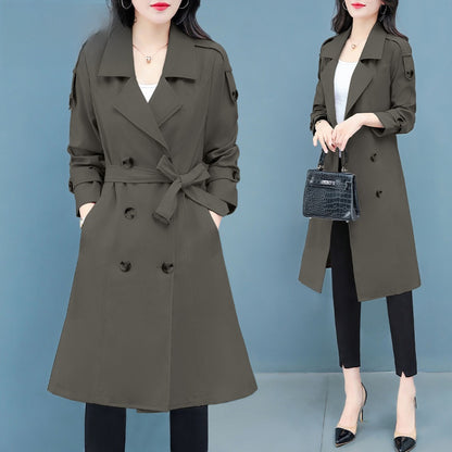 Womens Mid-Length Windbreaker Jacket