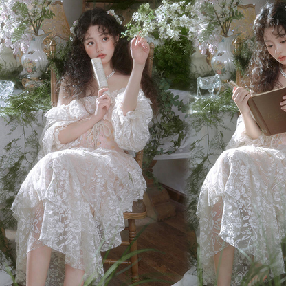 Photo Studio Spring Theme Long Dress