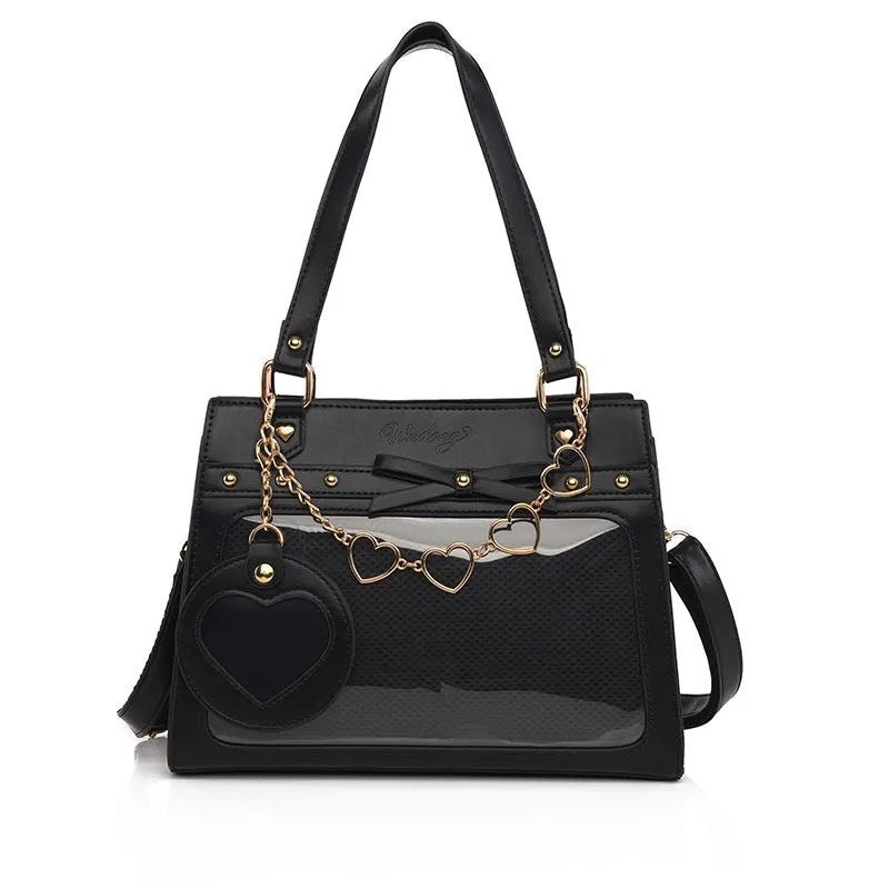 Versatile transparent crossbody pain bag