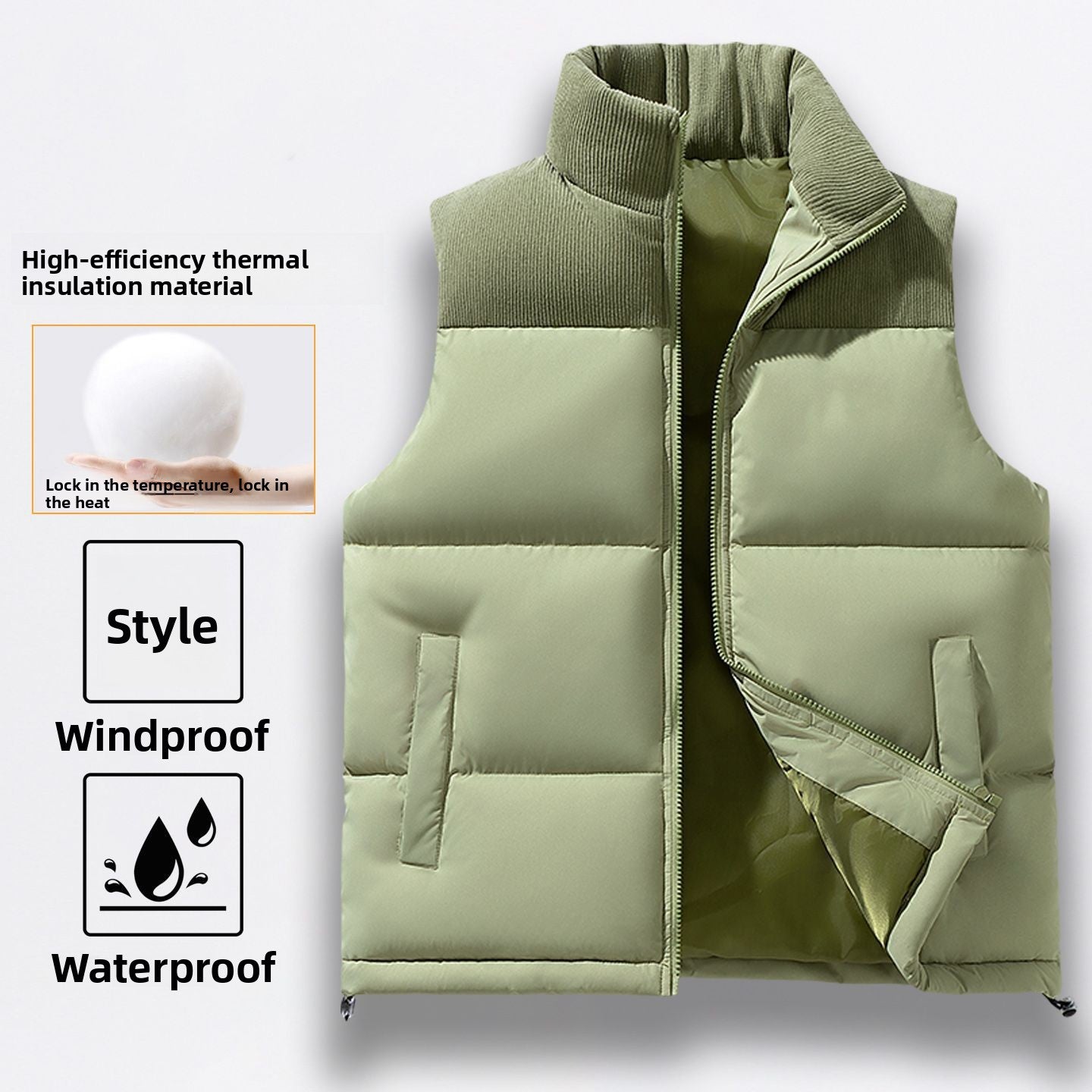Autumn and Winter Cotton Vest