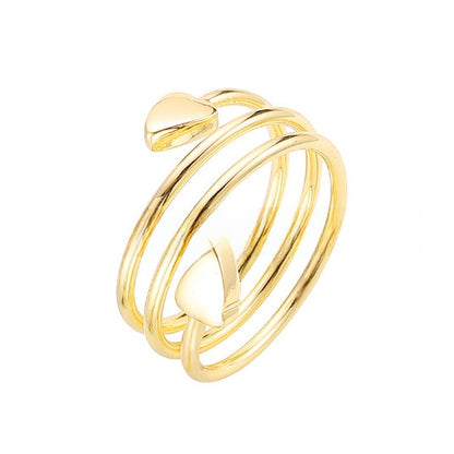Heart Shaped Magnetic Stainless Steel Ring