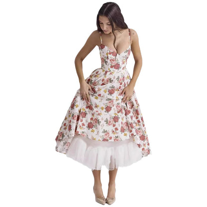 French Mesh Princess Dress with Large Swing