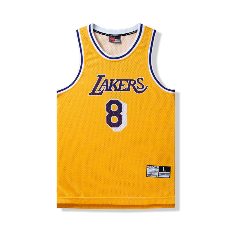 American Retro Mesh Jersey Iverson Maddie Kobe Curry Butler James Digital Print Basketball Vest