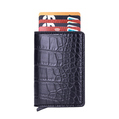 Magnetic RFID Blocking Card Holder Wallet