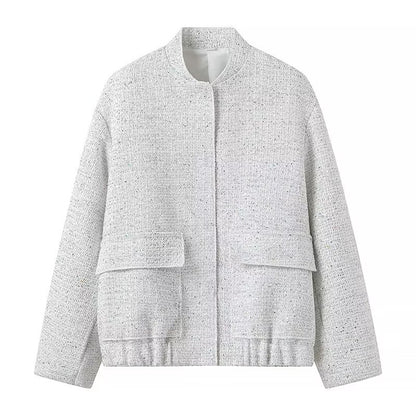 Womens Sequin Embellished Casual Jacket