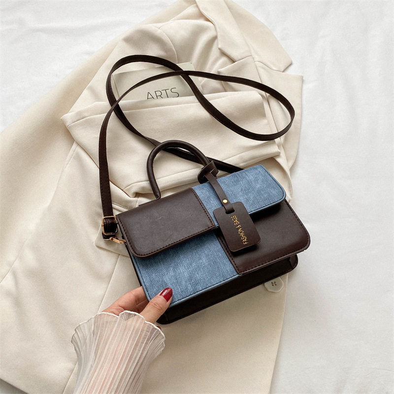 Fashionable patchwork handbag