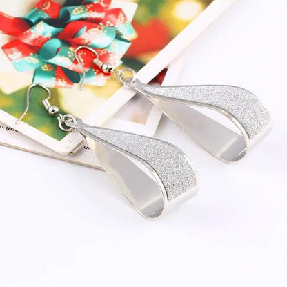 The New Korean Trend European And American Rock Nightclub Is Frosted Water Drop Earrings