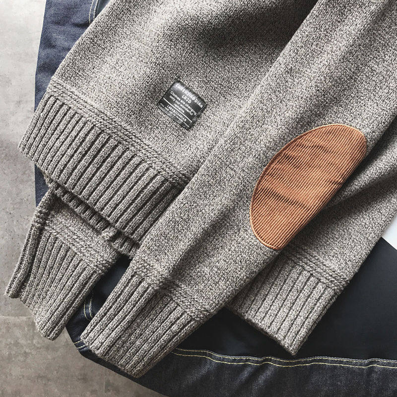 Mens Winter Warm Thickened Pullover Sweater
