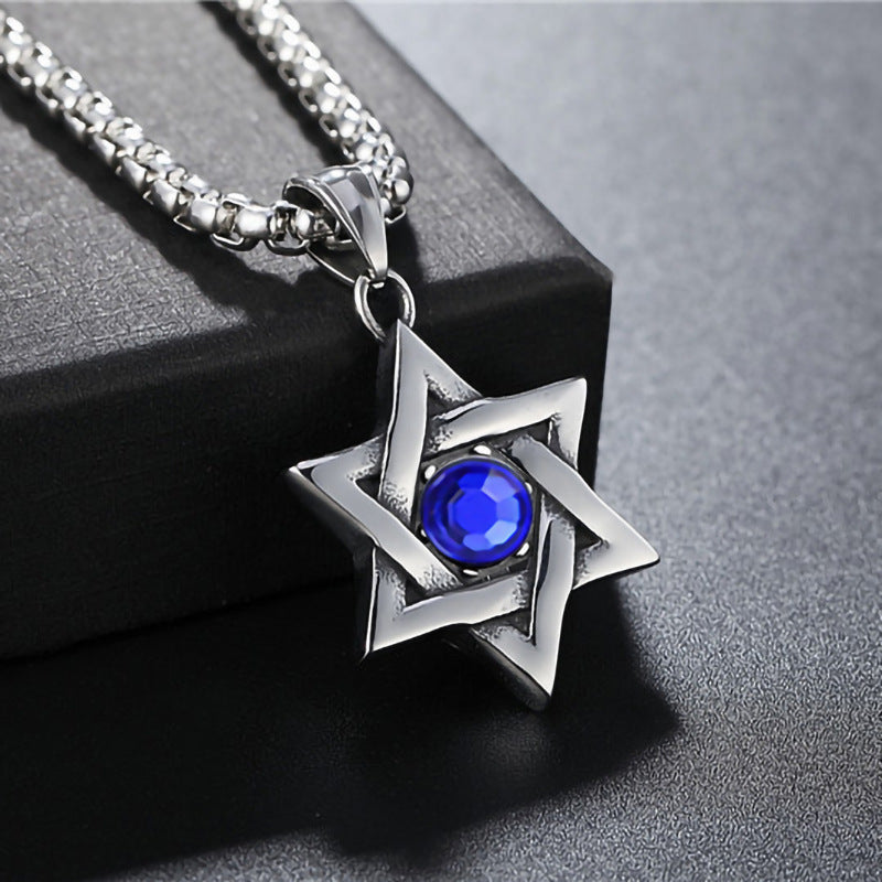 Hip-Hop Authentic Personality Japanese And Korean Simple Titanium Steel Jesus Cross Necklace Men's Jewelry Pendant Women