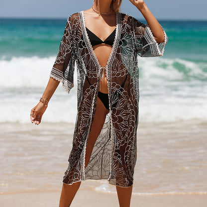 Women's Lace Beach Cover-Up Shirt