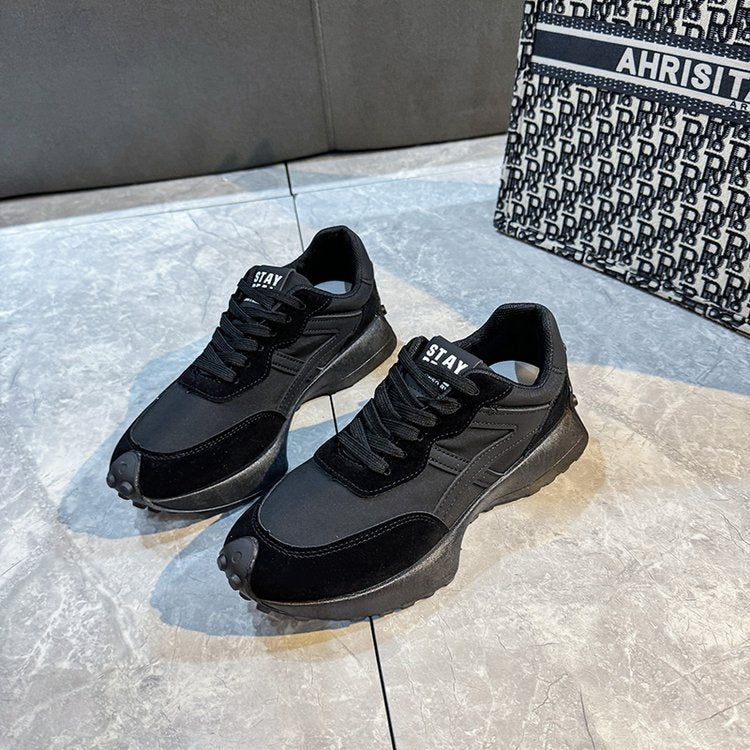 Women's Casual Sporty Thick Sole Lace-Up Shoes