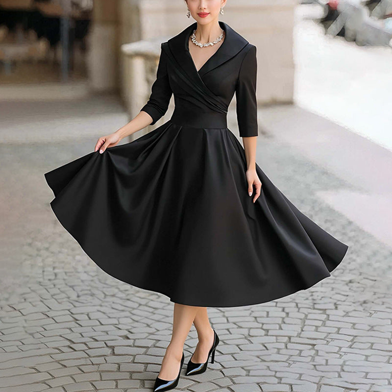 Elegant Slim-Fit Long Dress