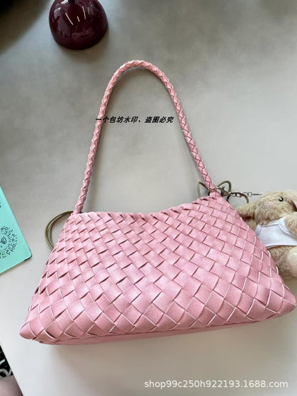 Genuine leather hand-woven bags