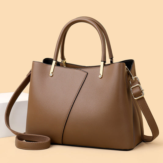 Fashion PU Crossbody Tote Bag with Multiple Pockets