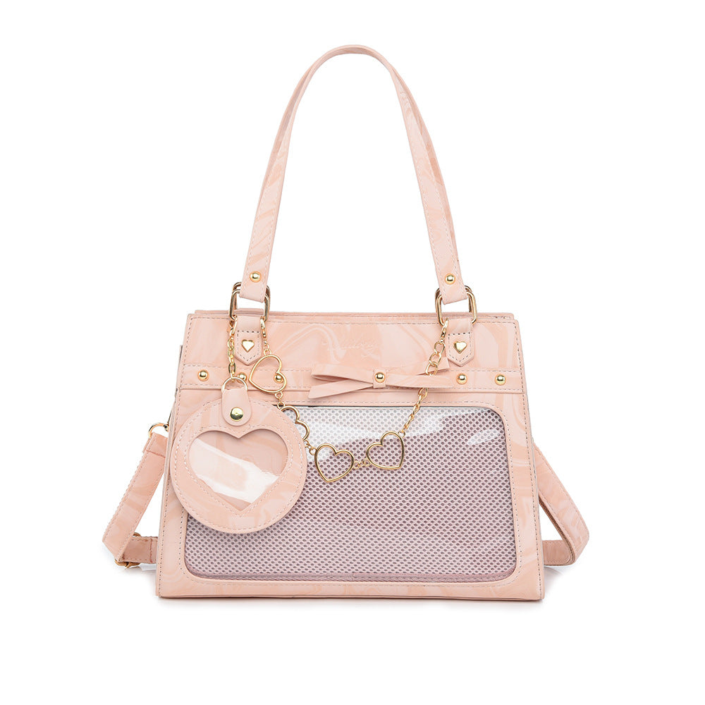 Versatile transparent crossbody pain bag