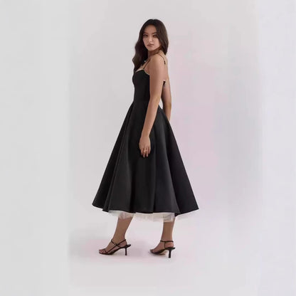 Womens Sleeveless V-Neck Tutu Dress