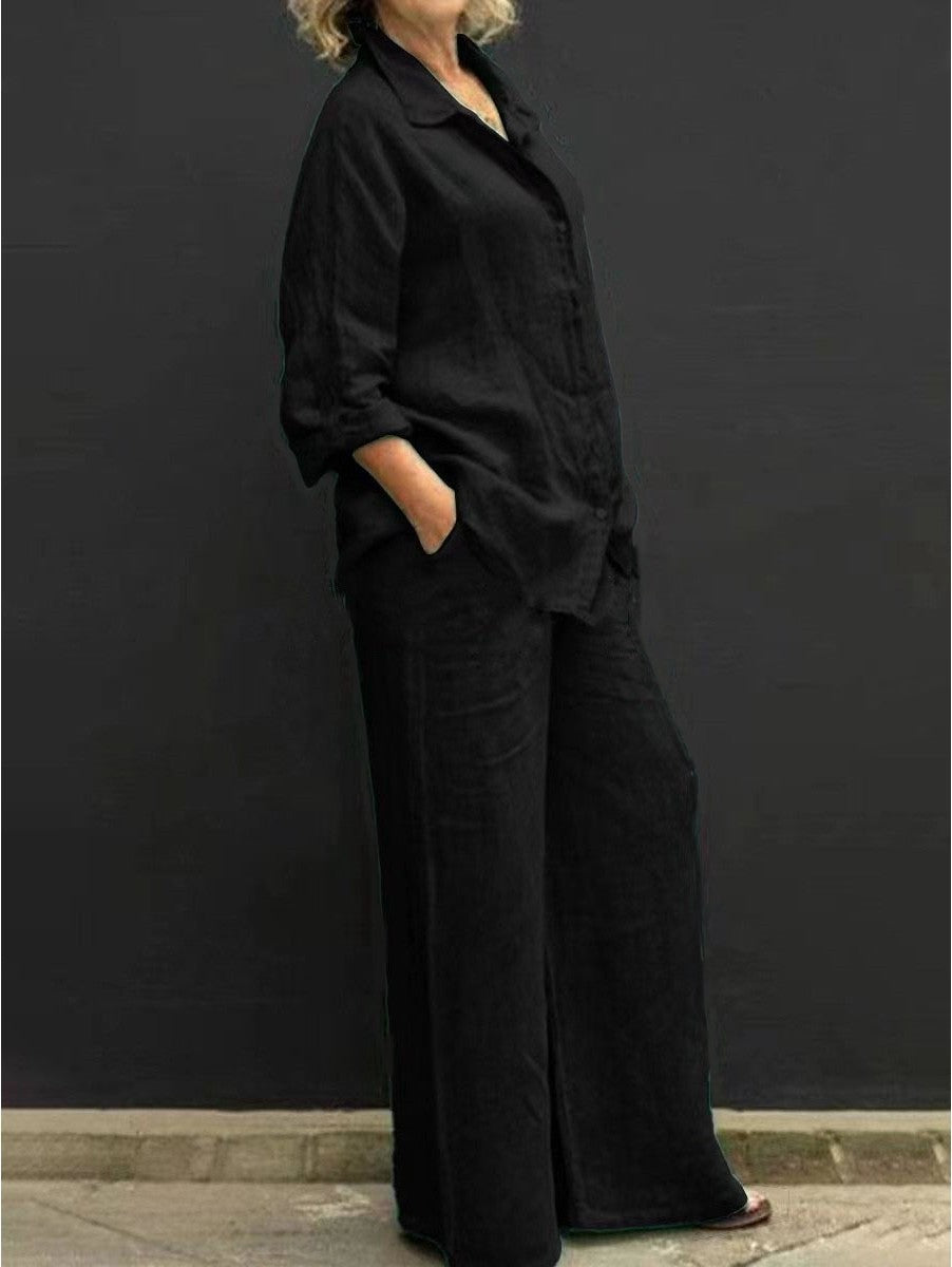 Women's Casual Shirt and Pants Set