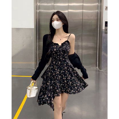 Floral Strap Slip Dress