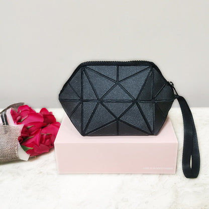 Glow-in-the-dark geometric diamond pattern bag