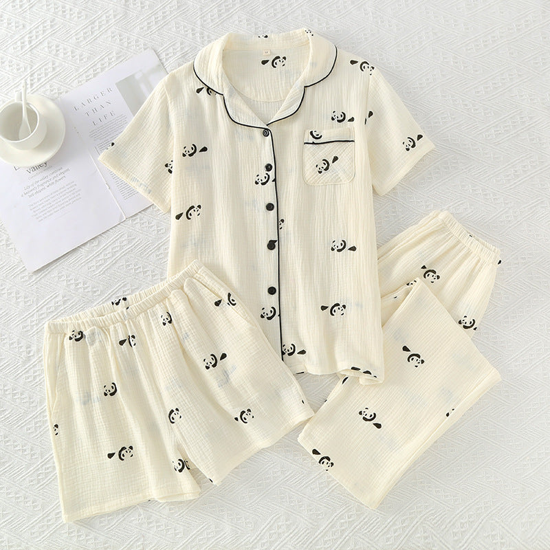 Women's three-piece loungewear set
