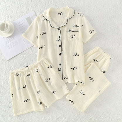 Women's three-piece loungewear set