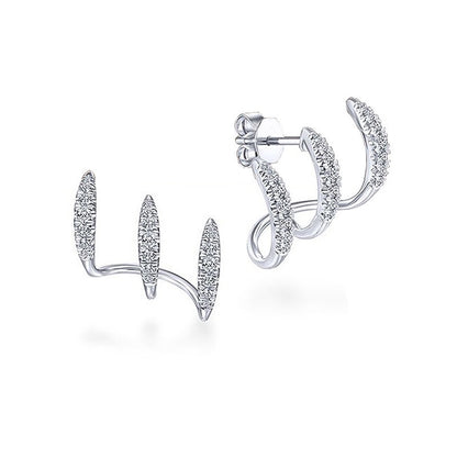 Niche design three-prong earrings