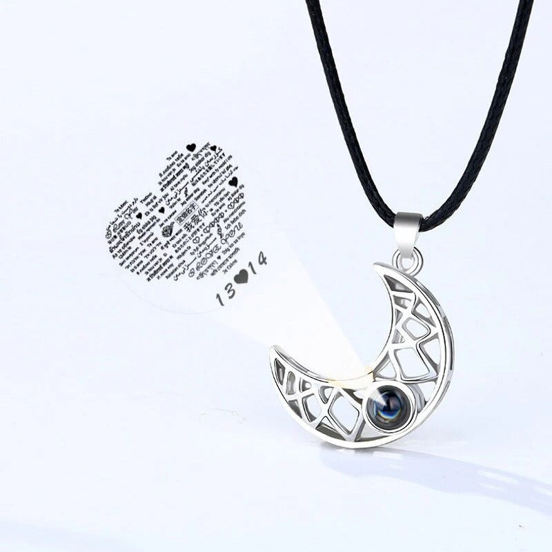Ins niche design jewelry love sun and moon couple pendant magnetic clavicle chain