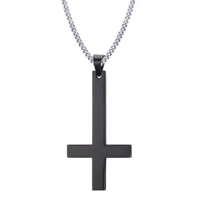 Vnox Men St Peter's Inverted Cross Pendant Necklace