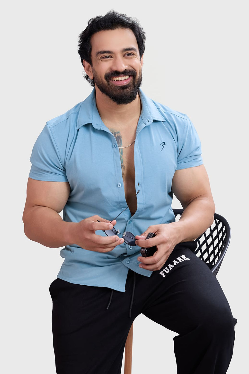 Aero Shirt Stone Blue