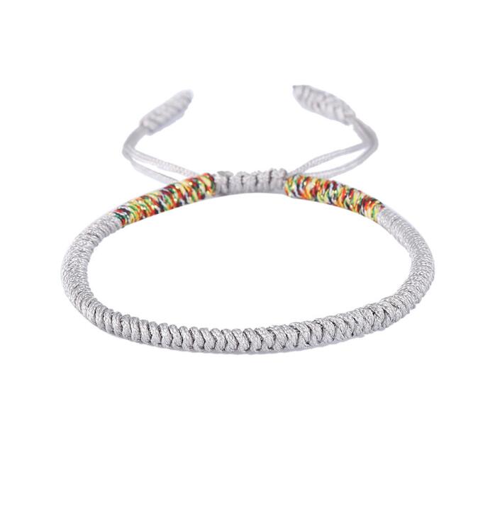10pcs Multi Color Tibetan Buddhist Good Lucky Charm Tibetan Bracelets Handmade Knots Rope Bracelet