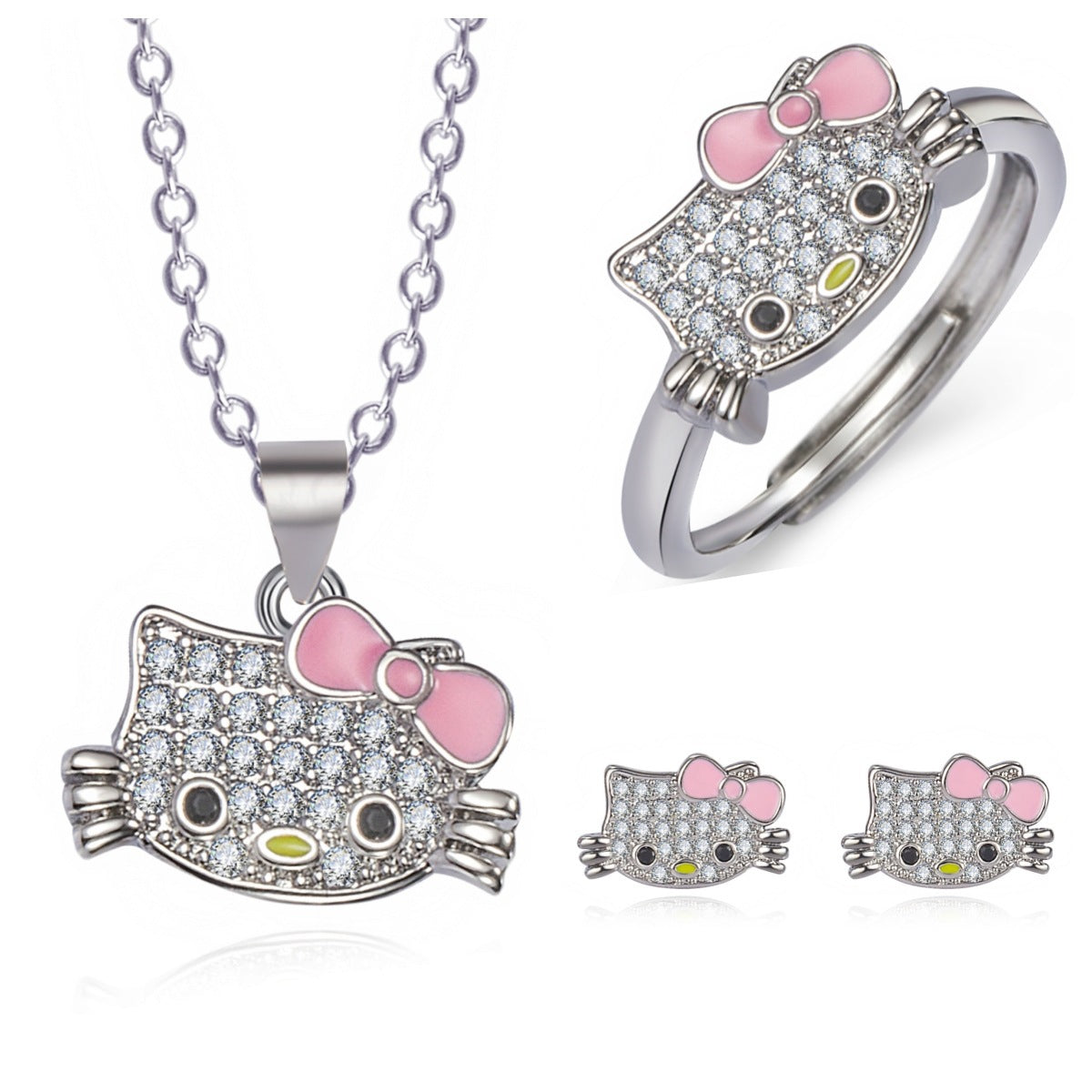 Kitty Cat Open Ring Jewelry