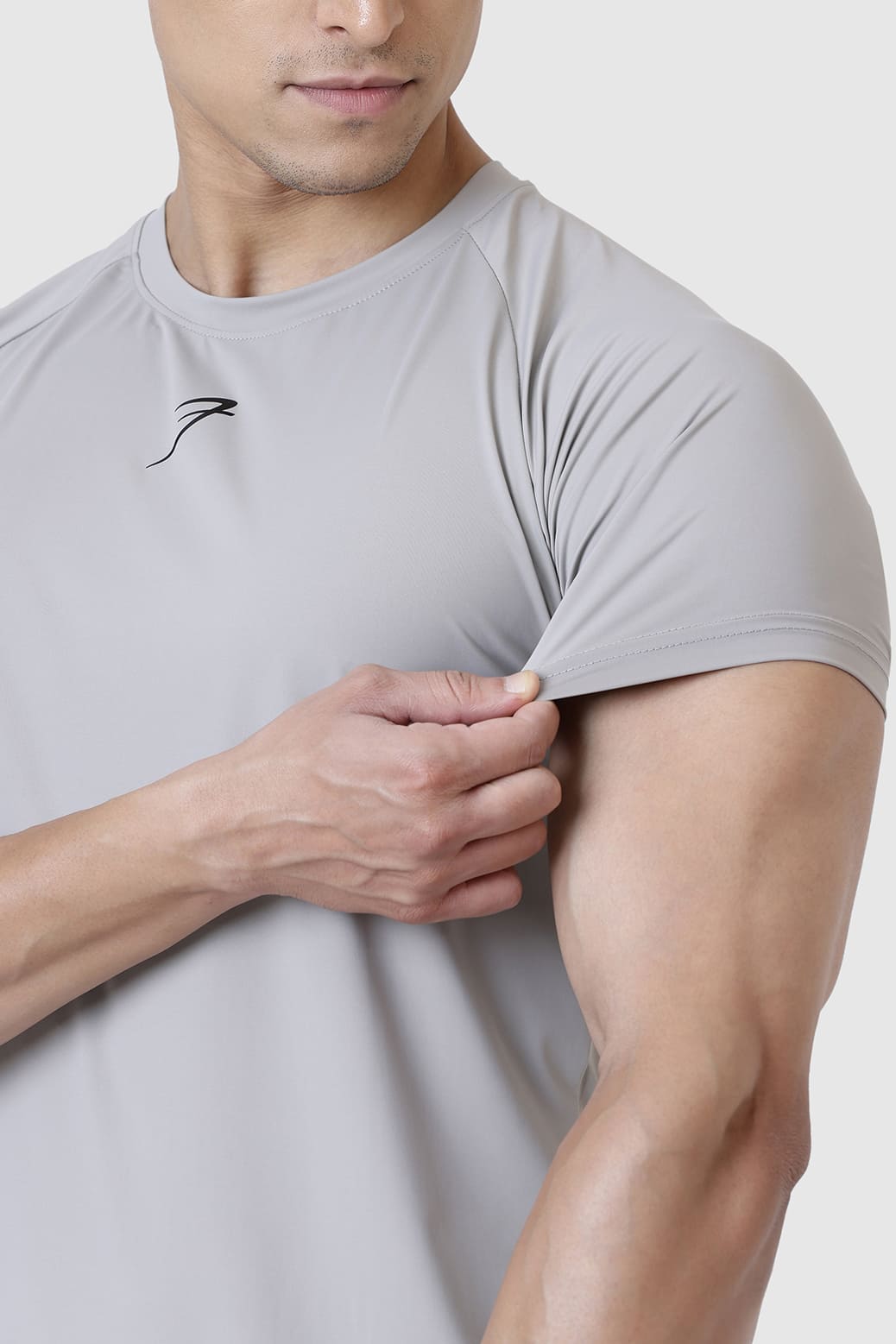 Bare Nylon T-shirt Light Grey