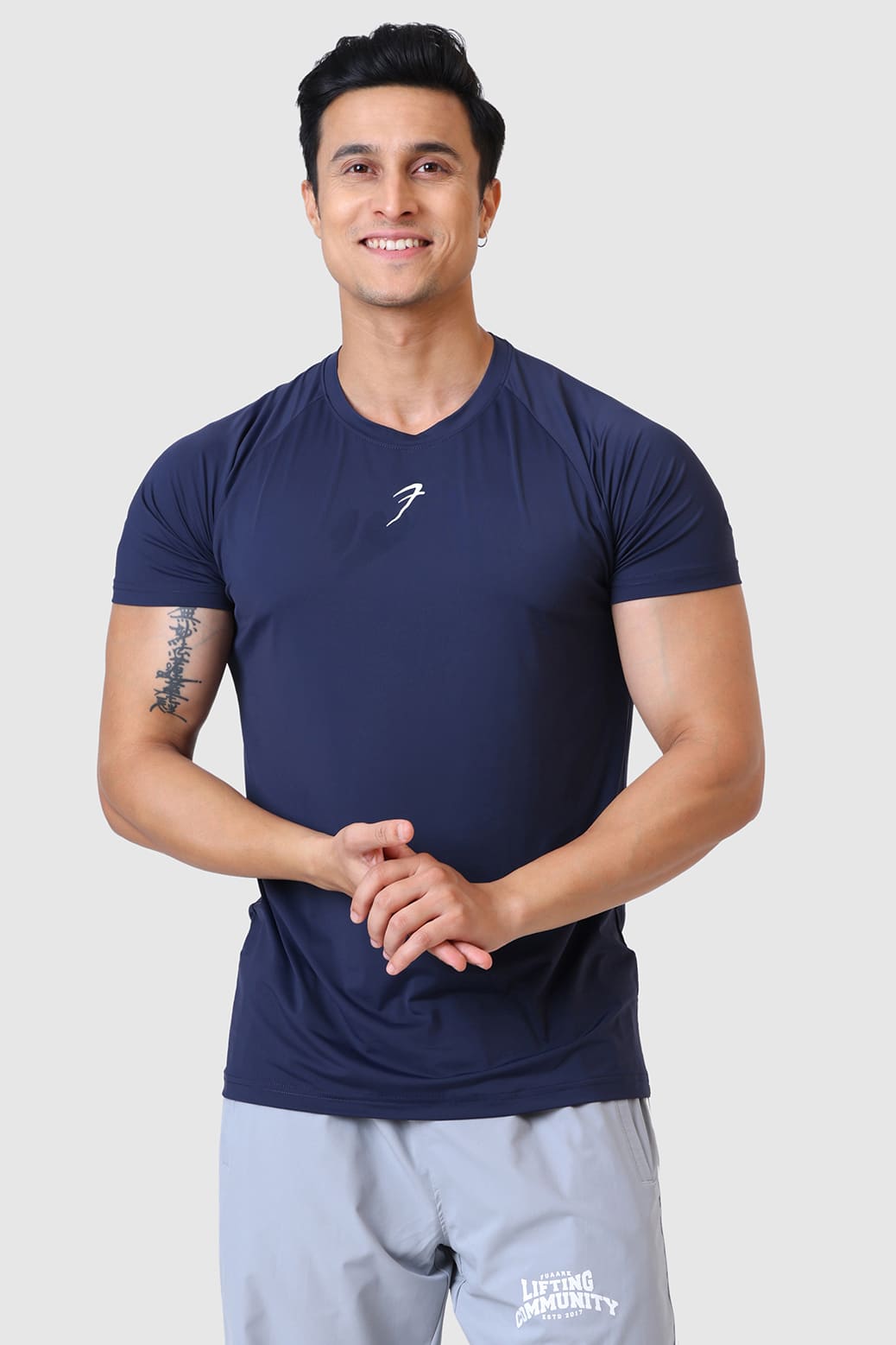 Bare Nylon T-shirt Navy