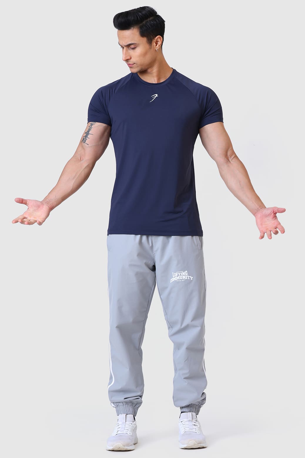 Bare Nylon T-shirt Navy