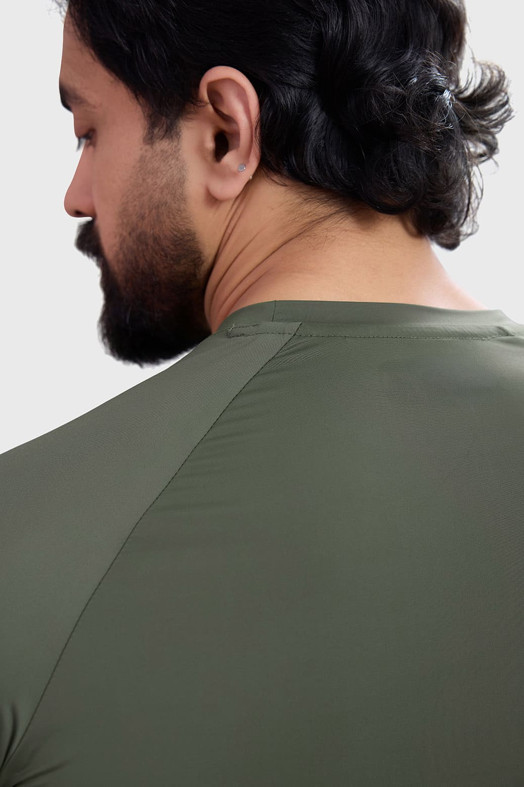 Bare Nylon Fullsleeves T-shirt Olive