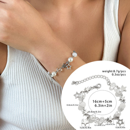 Star pendant tassel set bracelet simple and versatile magnetic heart-shaped StarBracelet bracelet