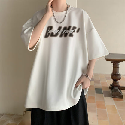 Half sleeve loose short sleeved shirt