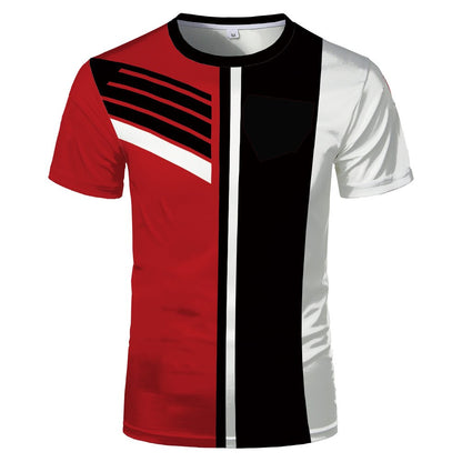 Creative new fashion 3D digital printing T-shirt summer breathable and comfortable men and women with short sleeves