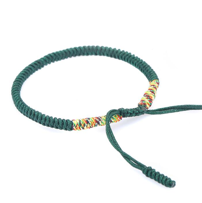10pcs Multi Color Tibetan Buddhist Good Lucky Charm Tibetan Bracelets Handmade Knots Rope Bracelet