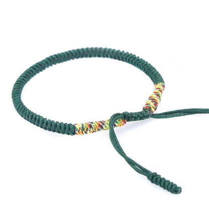 10pcs Multi Color Tibetan Buddhist Good Lucky Charm Tibetan Bracelets Handmade Knots Rope Bracelet