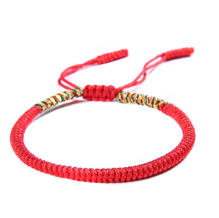 10pcs Multi Color Tibetan Buddhist Good Lucky Charm Tibetan Bracelets Handmade Knots Rope Bracelet