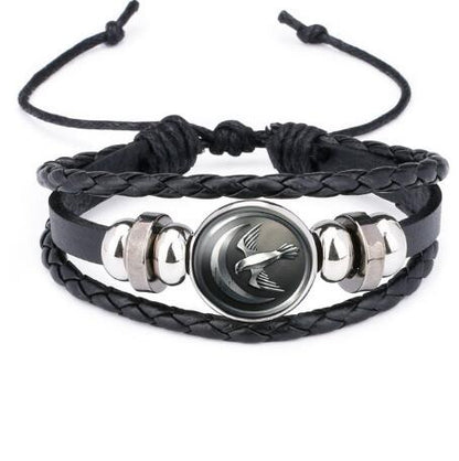 Game of Thrones House Stark Wolf Leather Bracelets