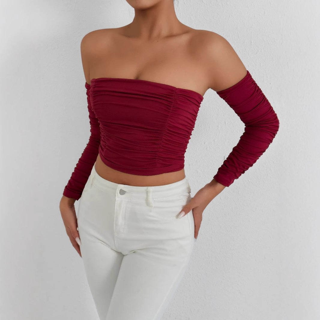 Sexy One-Shoulder Top  Women's Clothing