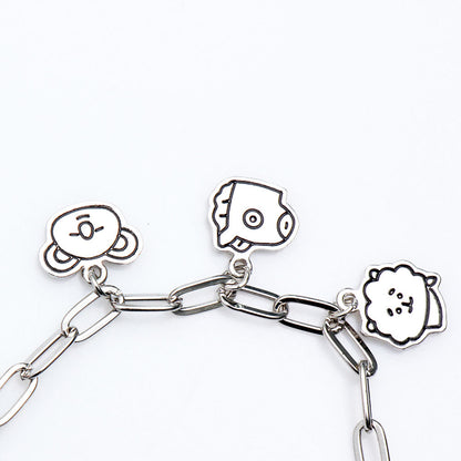 Bracelet Bulletproof Youth League Official The Same Cartoon Bracelet New Simple Fashion Jewelry For Men And Women