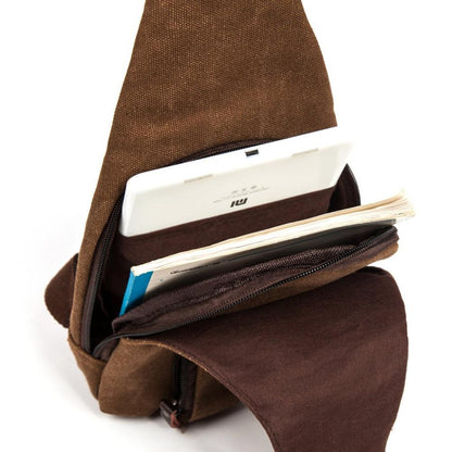 Men Canvas Messenger Bags Casual Travel Military Bag