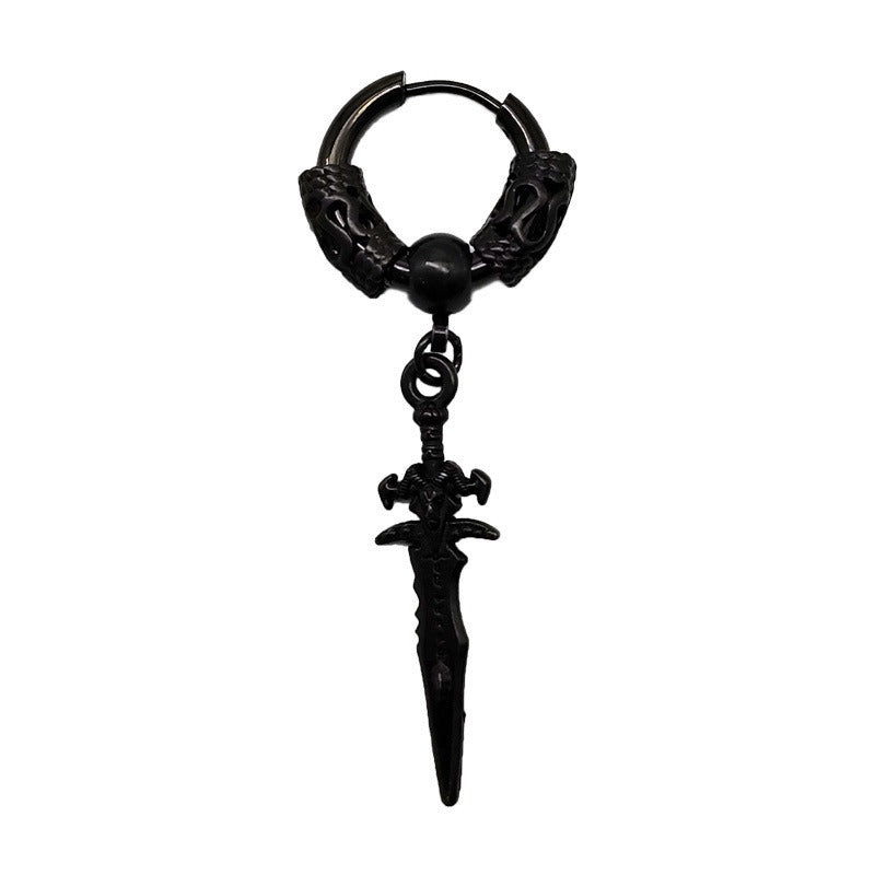 Men's and Women's Earrings Fashion Personality Earclips Retro Style Men's and Women's Exaggerated Earrings