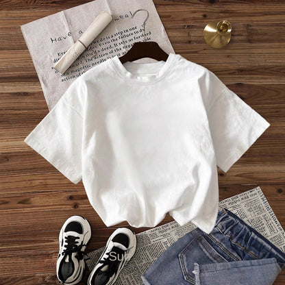 Multi-color Round Neck Short Sleeve